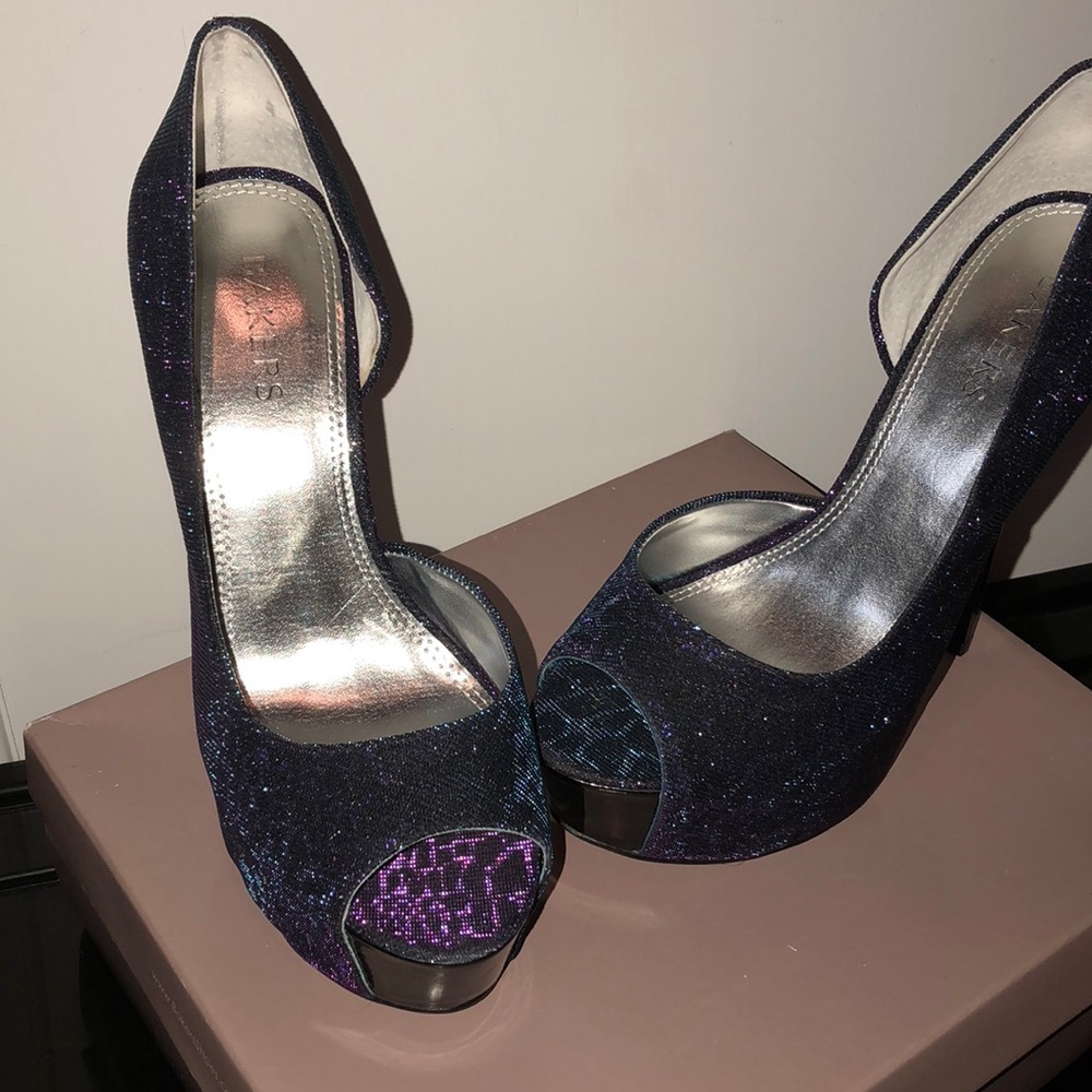 Multi Color sparkly heel